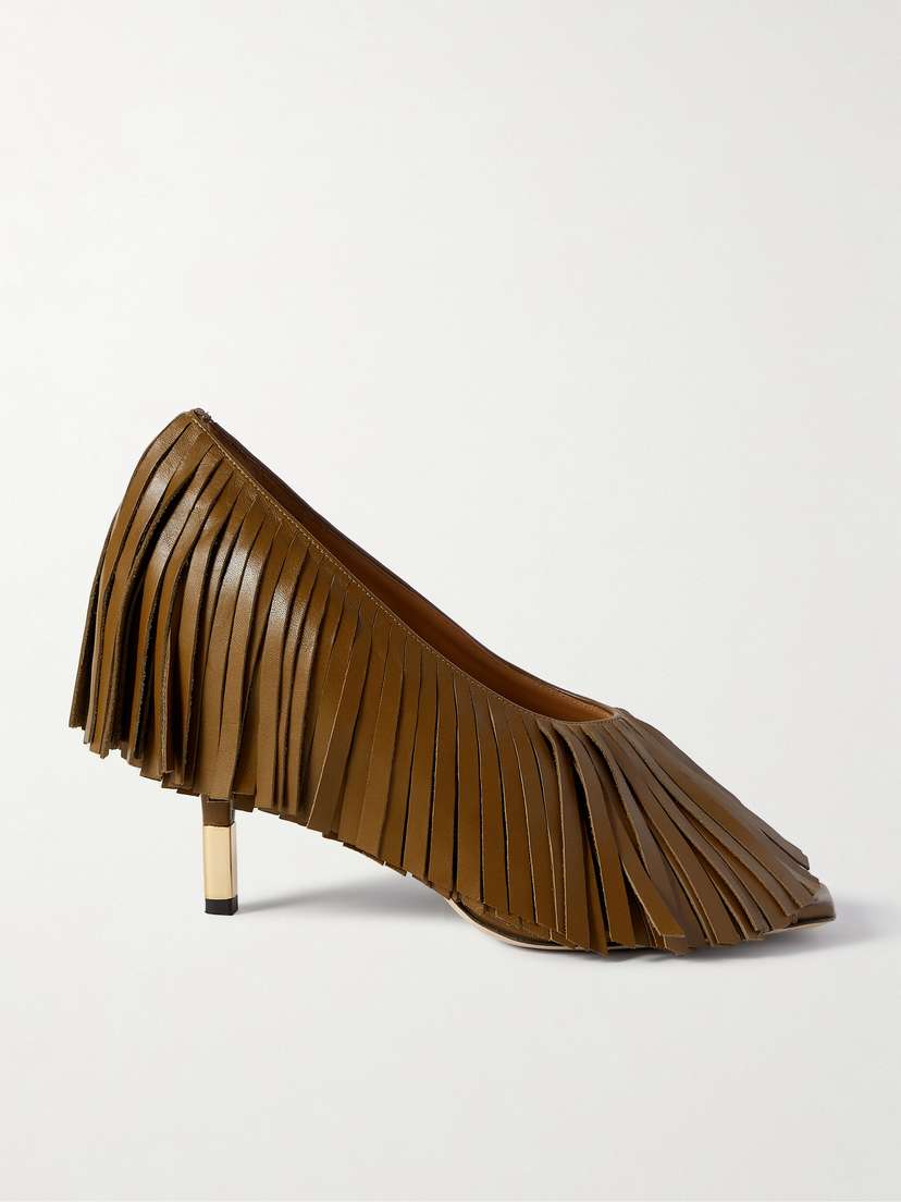 Chloé Mona Fringed Leather Pumps