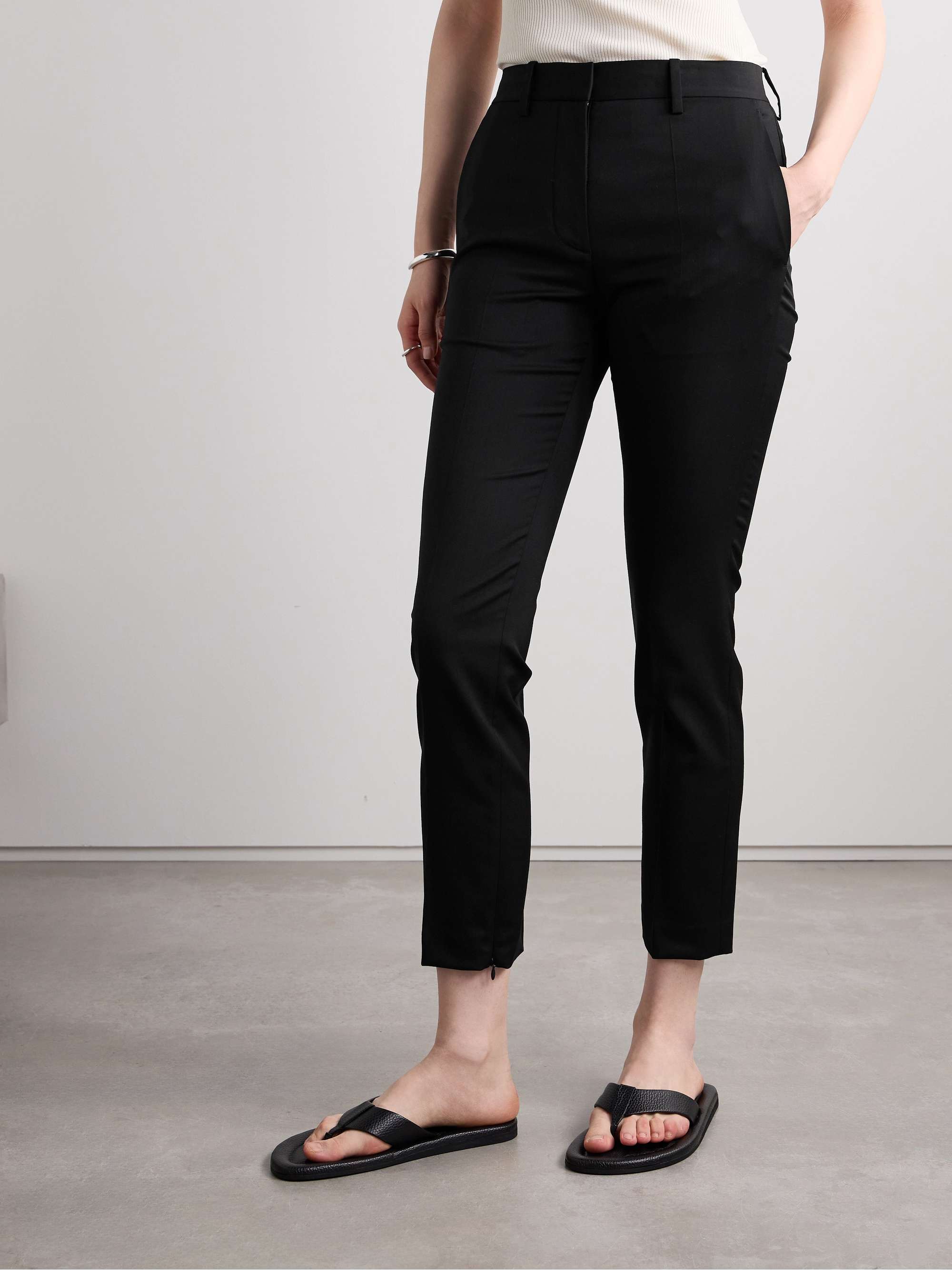 HELMUT LANG Wool-twill slim-leg pants | NET-A-PORTER HELMUT LANG Wool-twill slim-leg pants | NET-A-PORTER