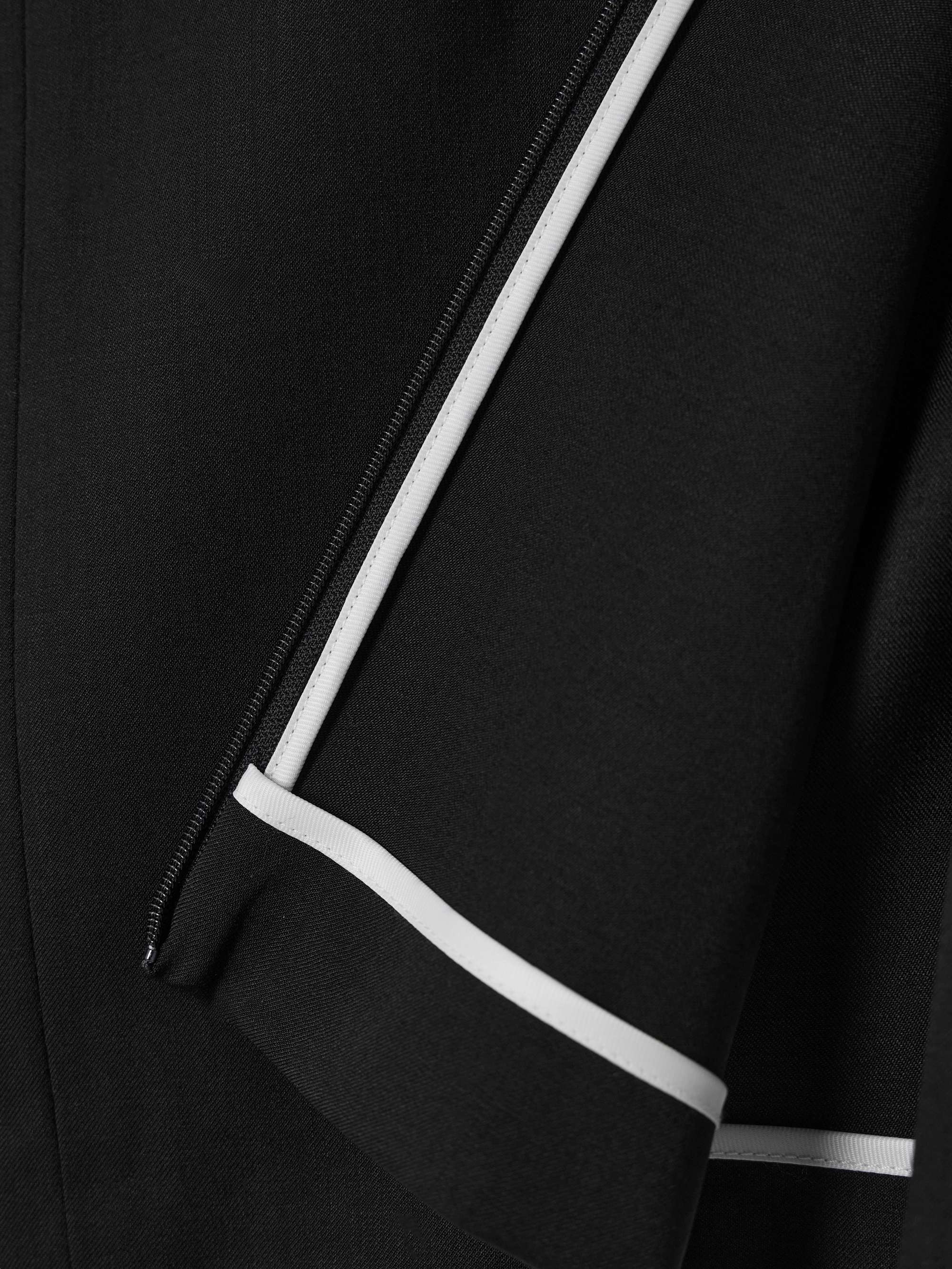 HELMUT LANG Car zip-detailed virgin wool skirt | NET-A-PORTER