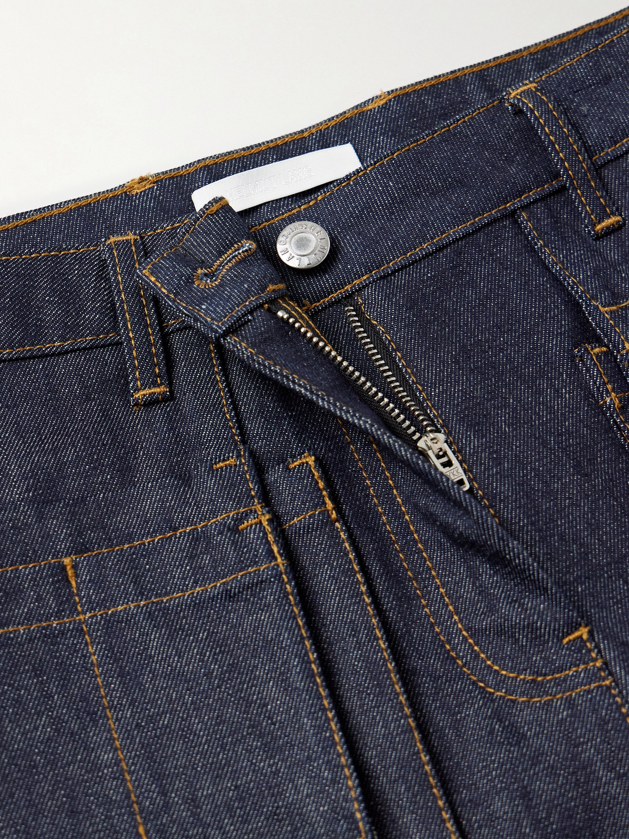 Helmut Lang Utility Mid-rise Straight-leg Jeans In Blue