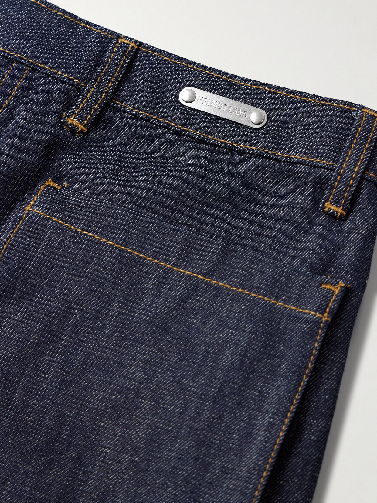 Helmut Lang Utility Mid-rise Straight-leg Jeans In Blue