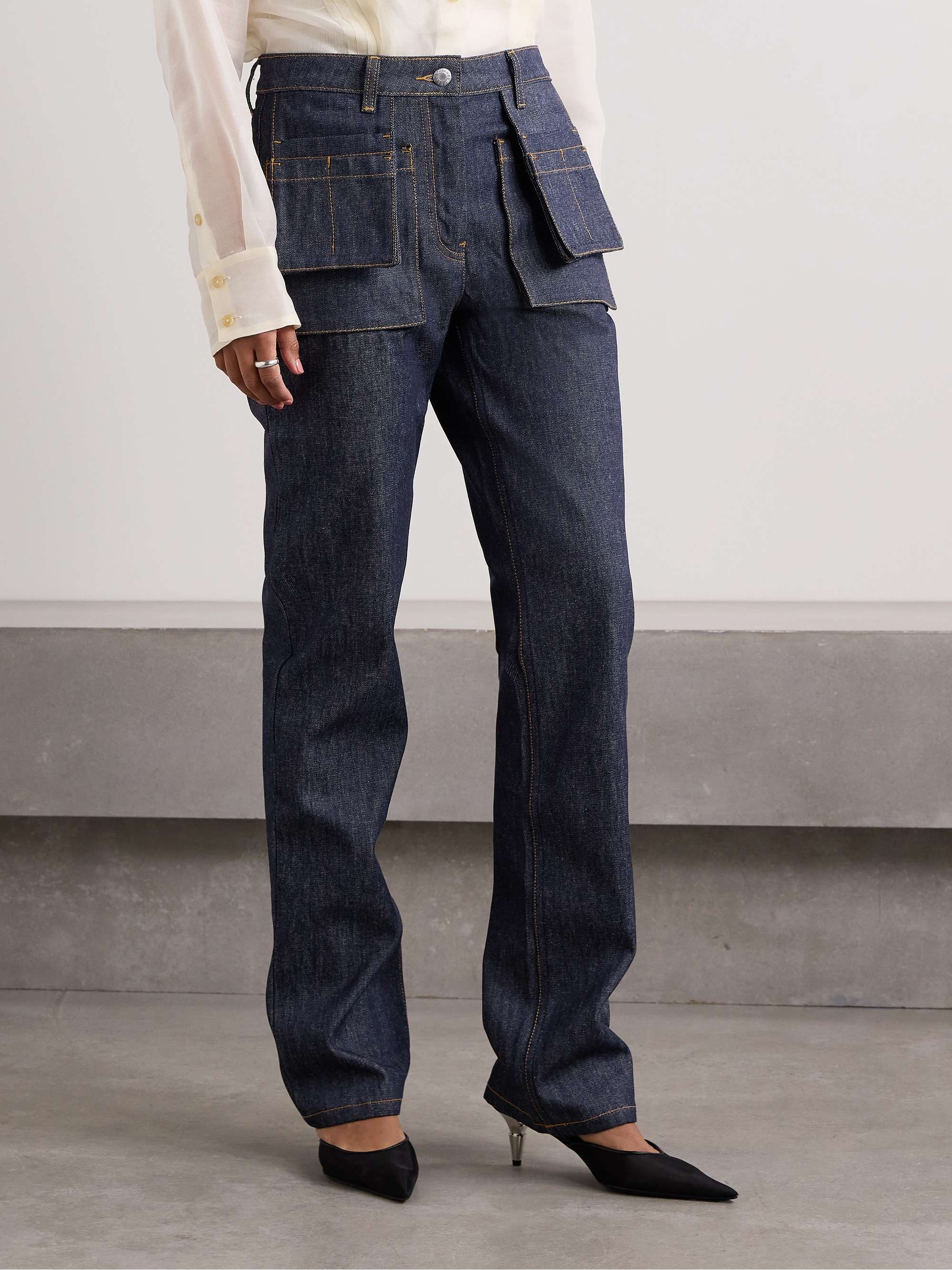 HELMUT LANG Utility mid-rise straight-leg jeans | NET-A-PORTER