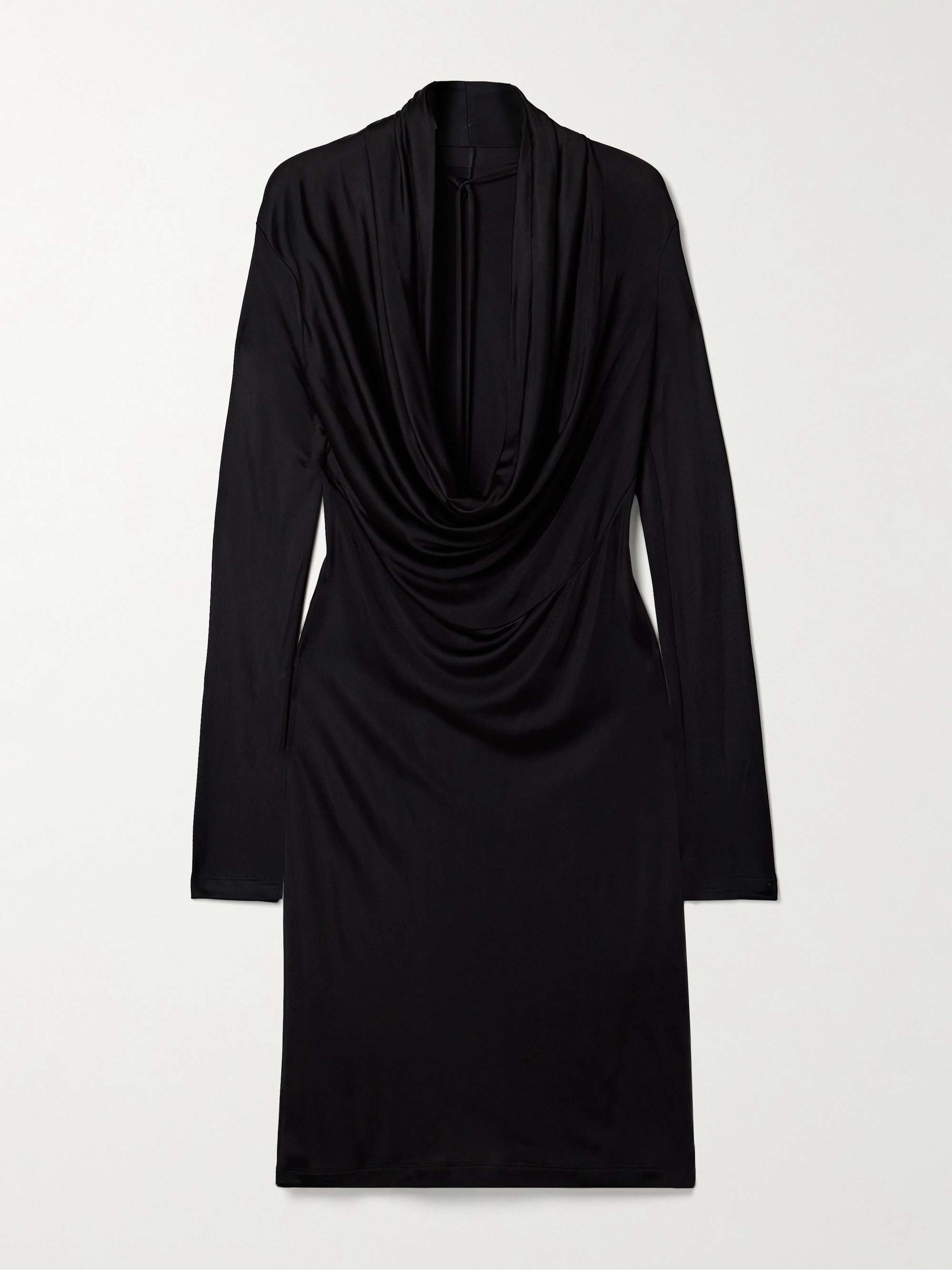 Helmut lang ruched satin dress sale