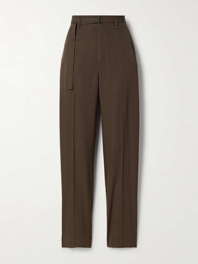 Lemaire Belted Wool-twill Tapered Pants