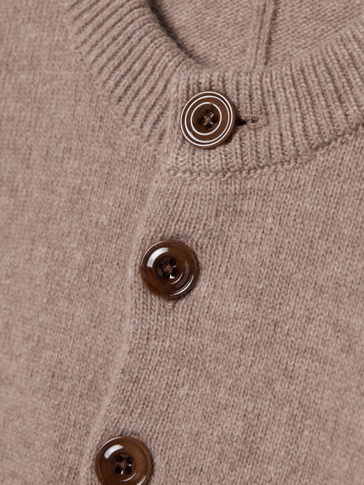 Lemaire Wool Cardigan In Neutrals