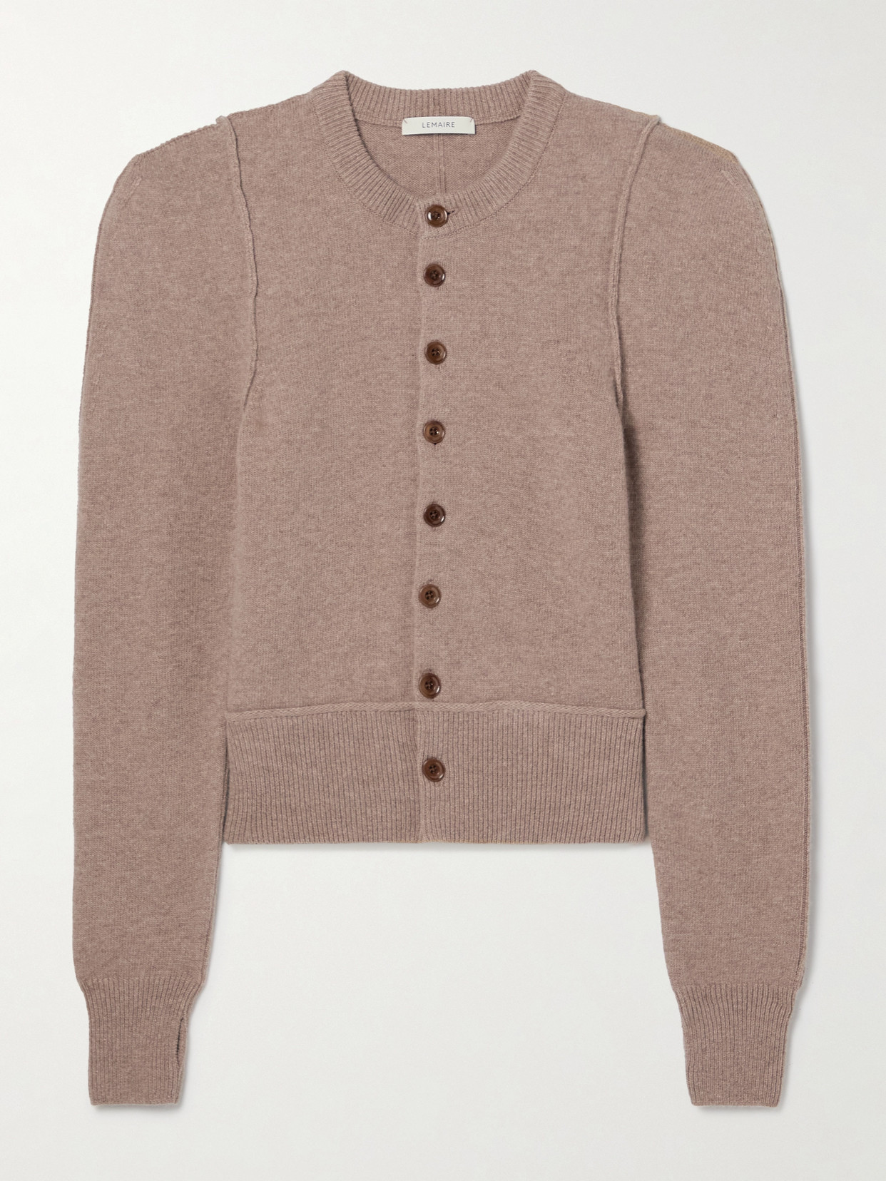 Lemaire Wool Cardigan In Neutrals