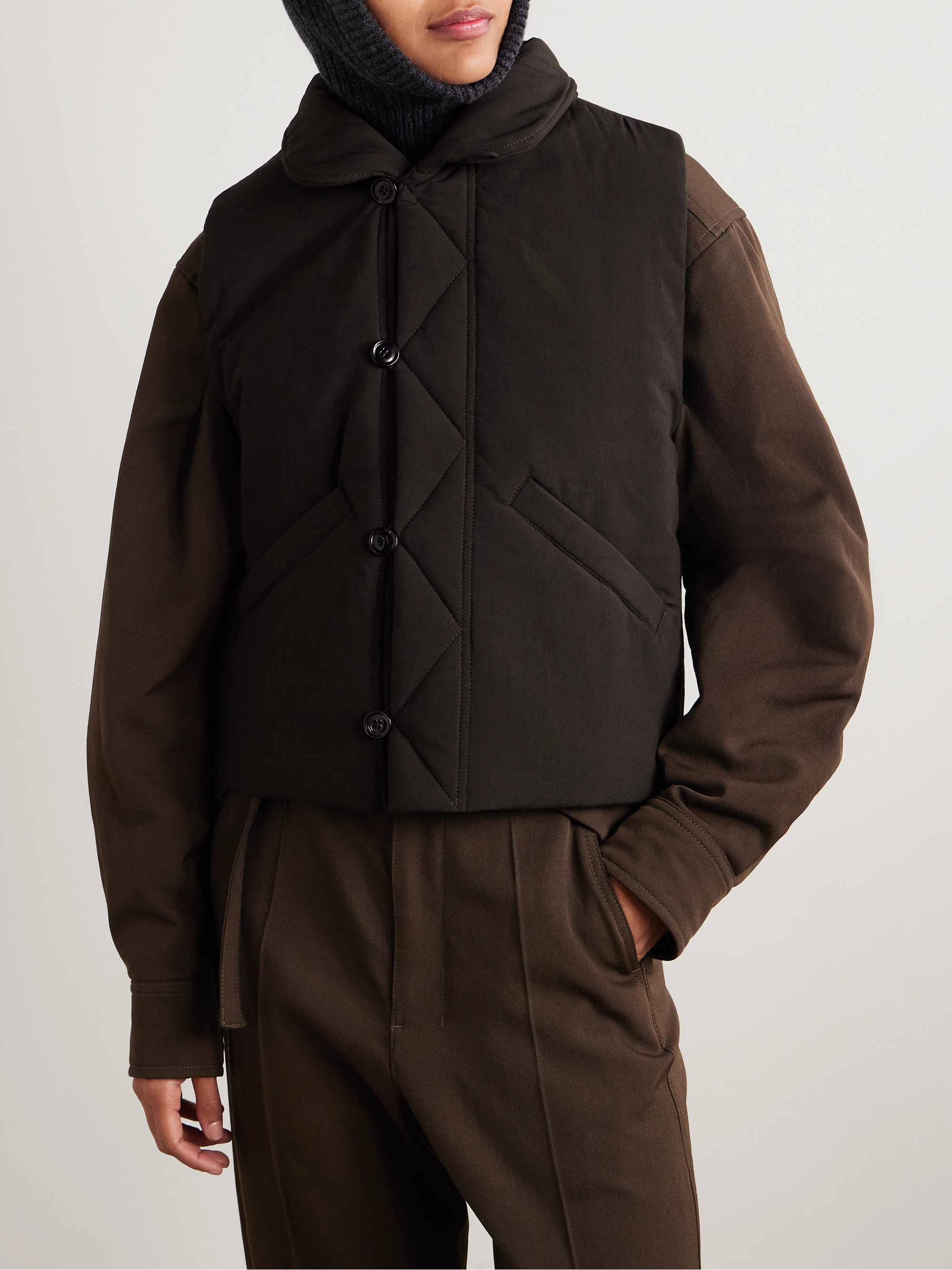 Lemaire - Padded voile vest | Plush