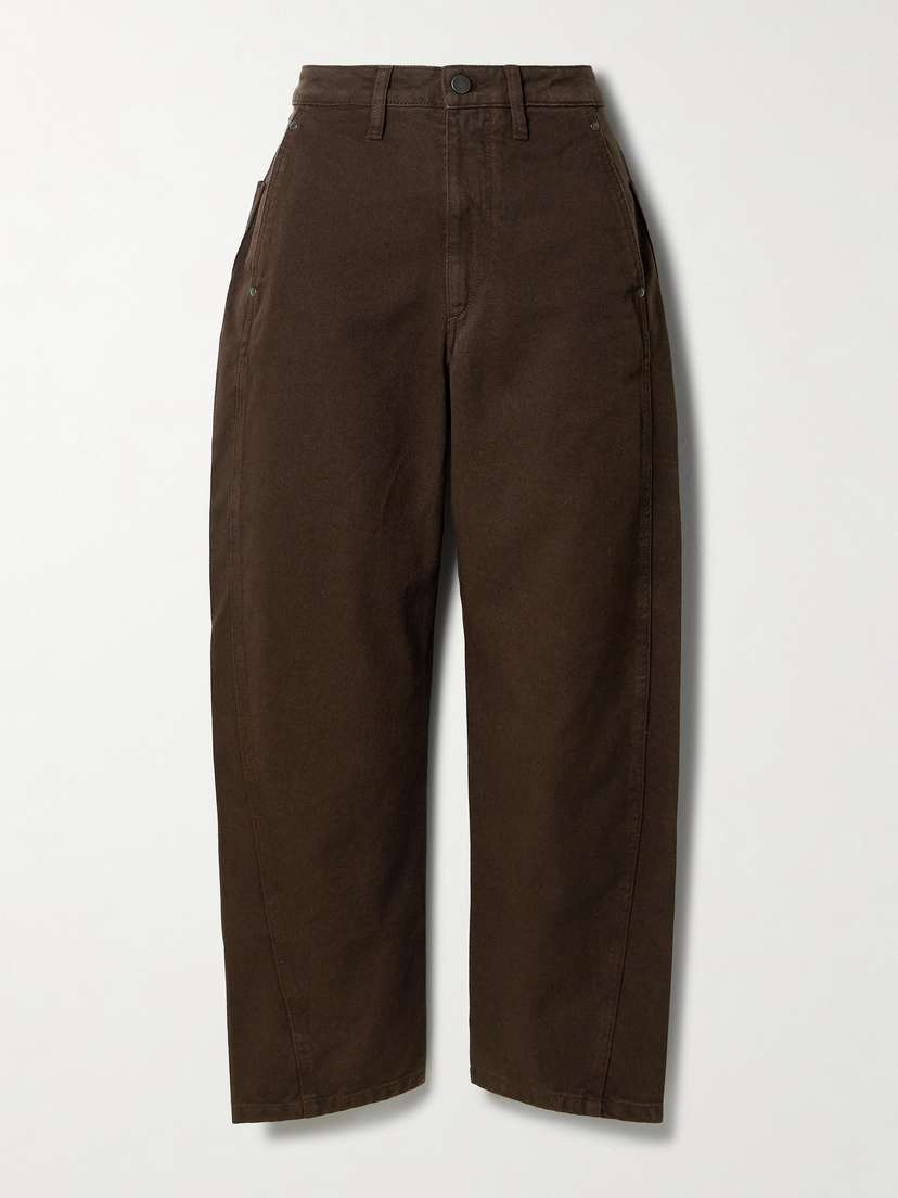 Lemaire Twisted Cropped High-rise Straight-leg Jeans