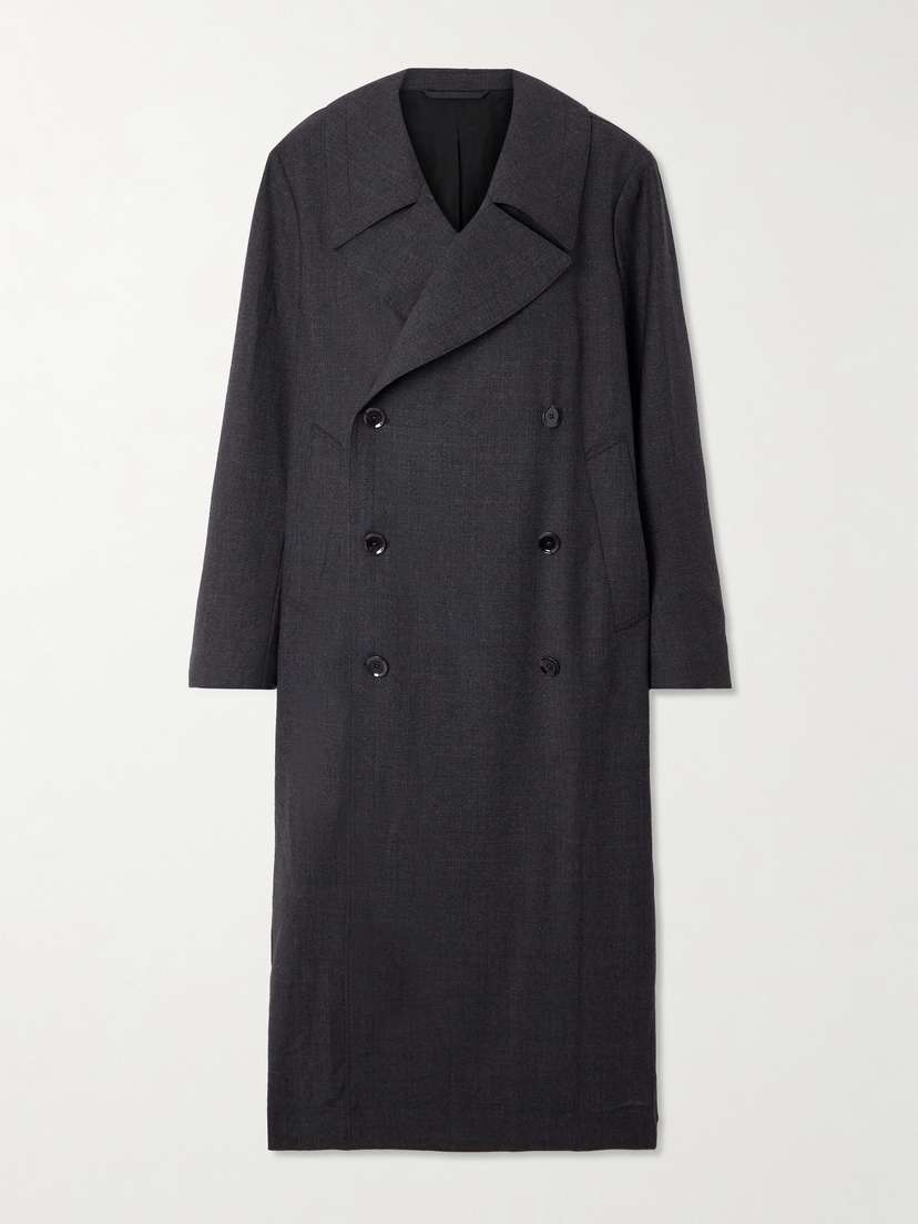 Lemaire Oversized Double-breasted Wool Coat