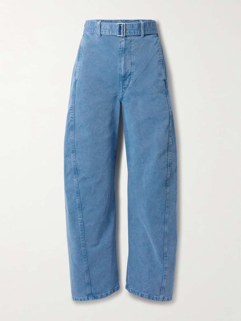Lemaire Twisted Belted Mid-rise Barrel-leg Jeans