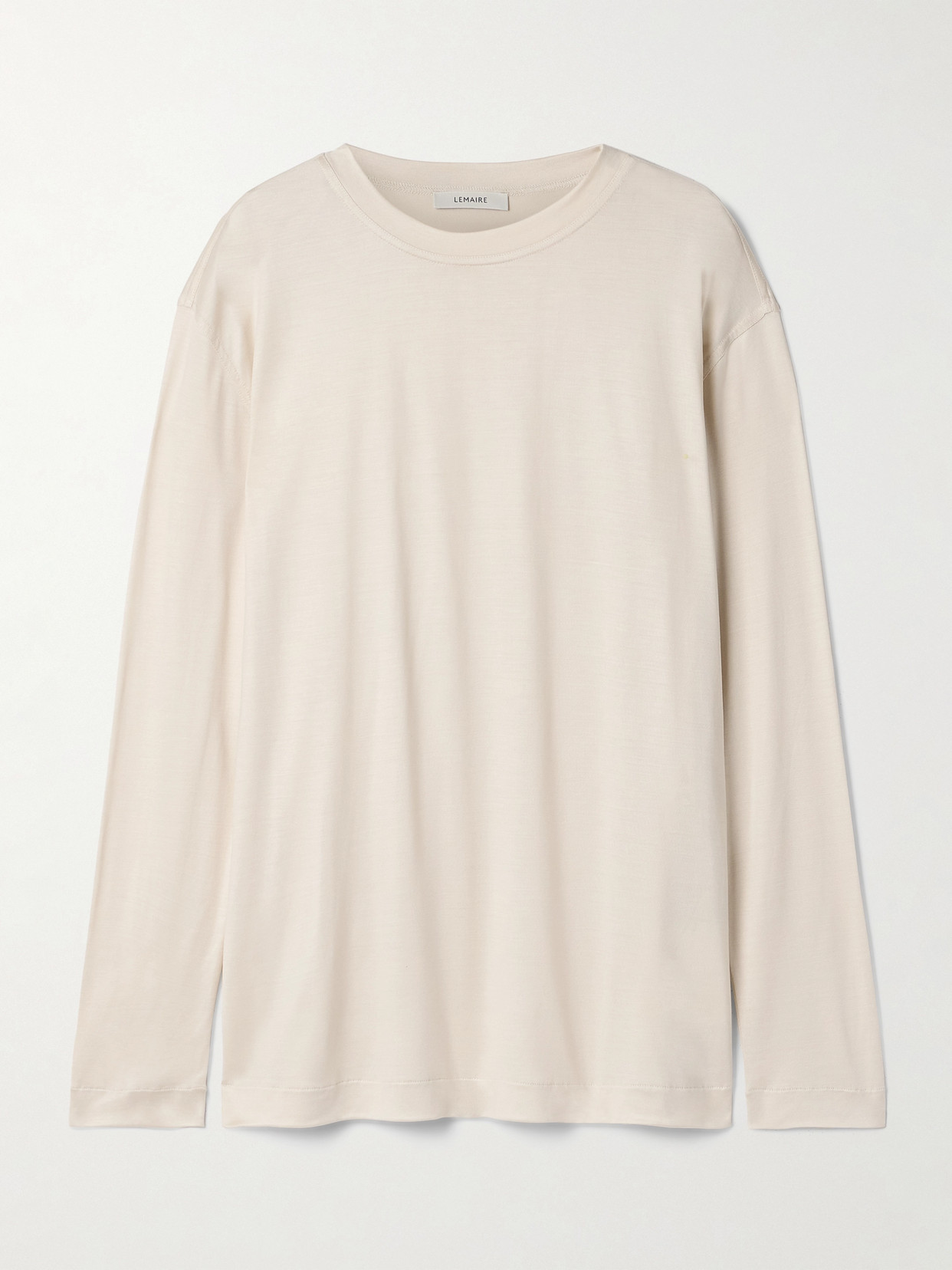 LEMAIRE - Silk-jersey T-shirt - Cream