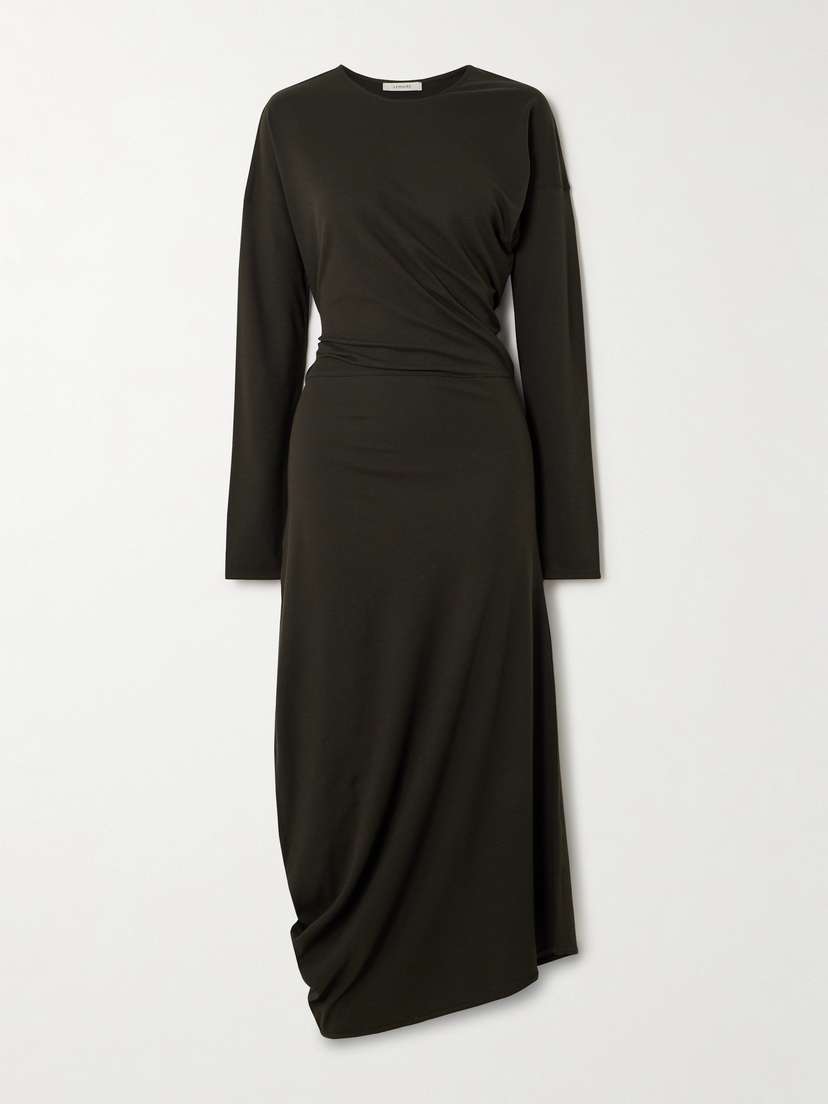 Lemaire Twisted Cotton-jersey Midi Dress