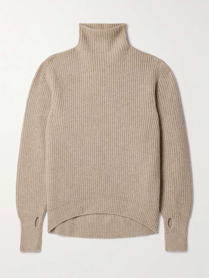 Lemaire Ribbed Alpaca-blend Turtleneck Sweater