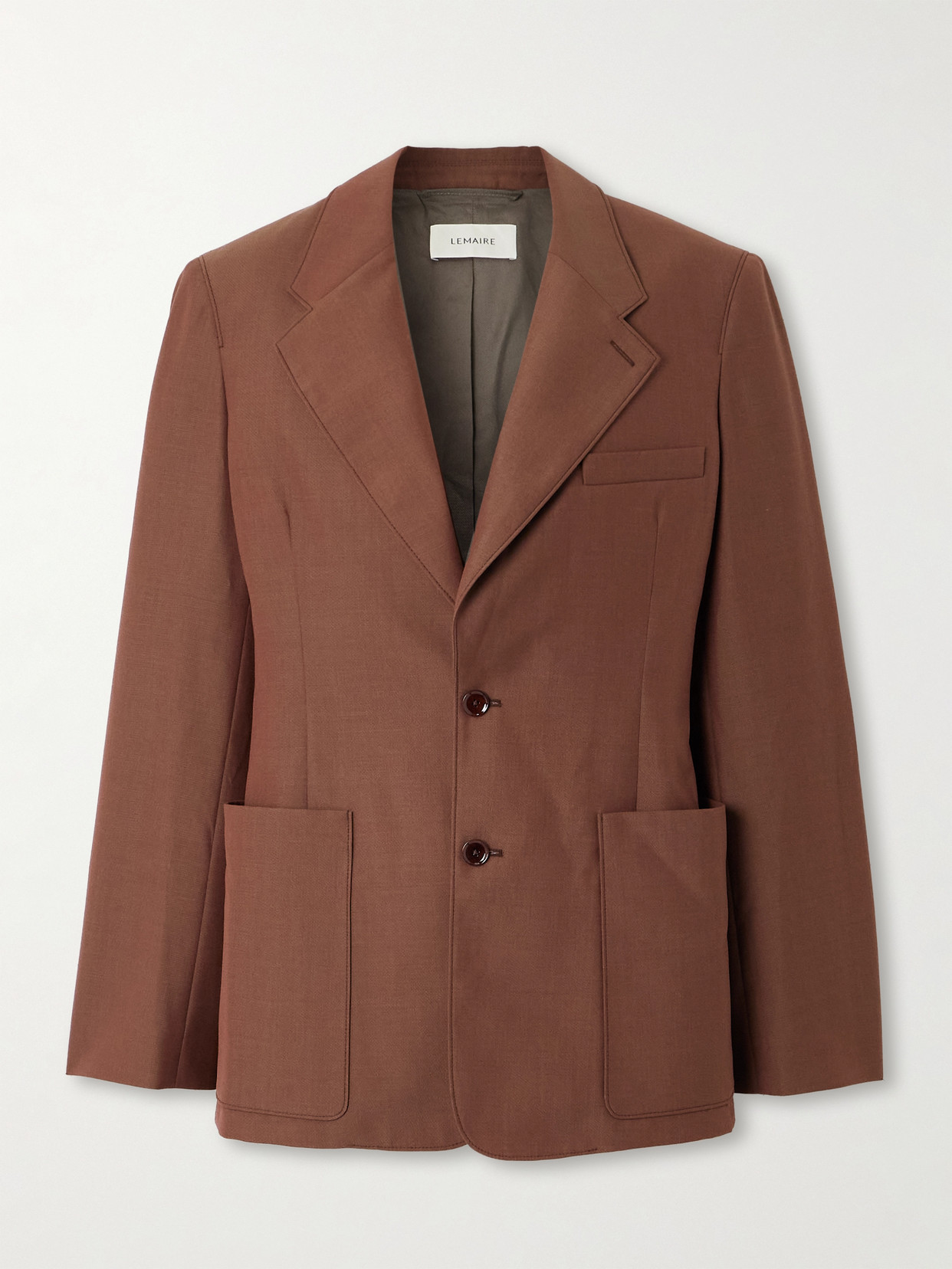 Lemaire Grain De Poudre Blazer In Brown