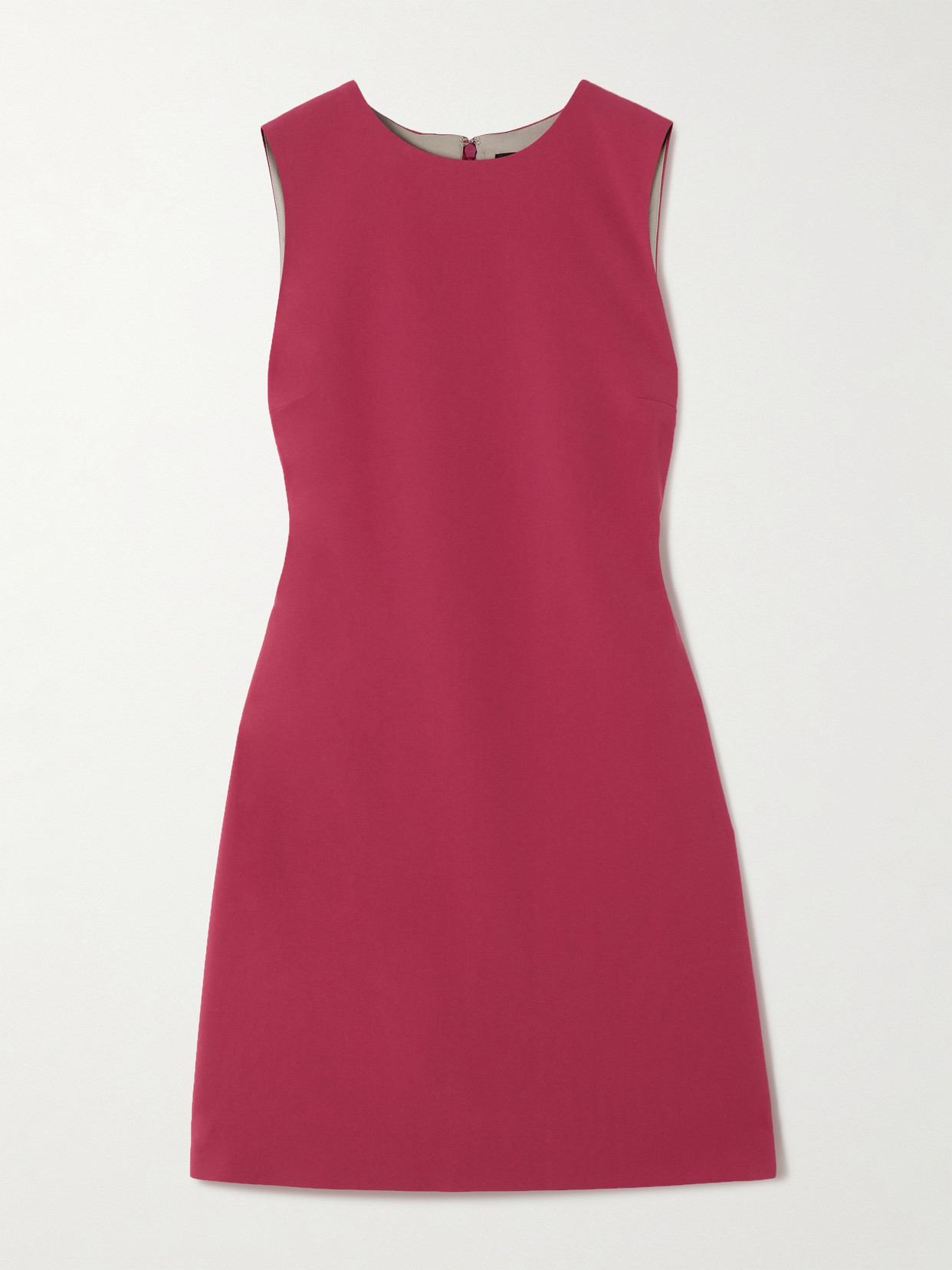 Theory - Crepe Mini Dress - Red