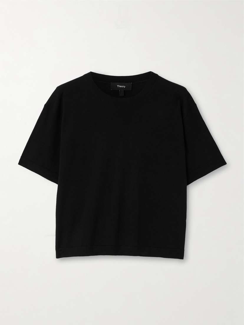 Theory Cropped Wool T-shirt