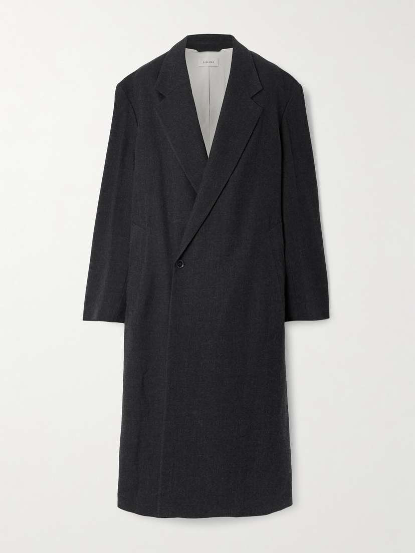 Lemaire Oversized Double-breasted Wool Coat