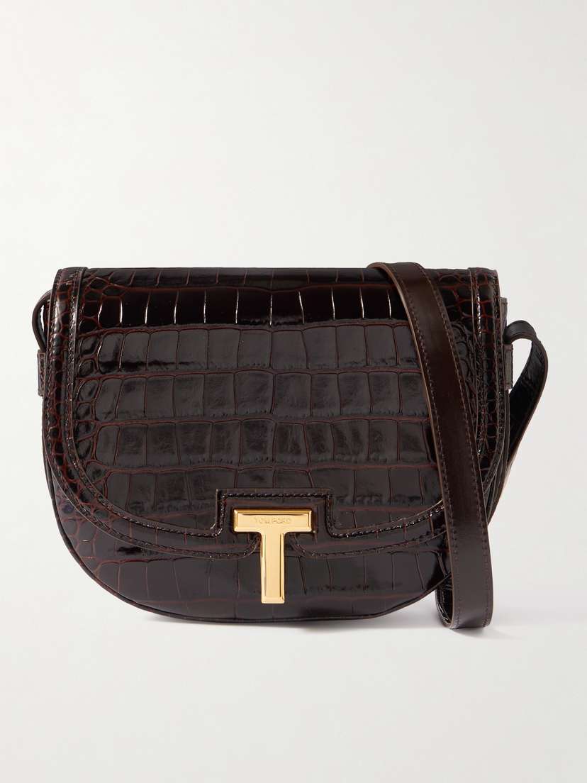 Tom Ford Croc-effect Leather Shoulder Bag