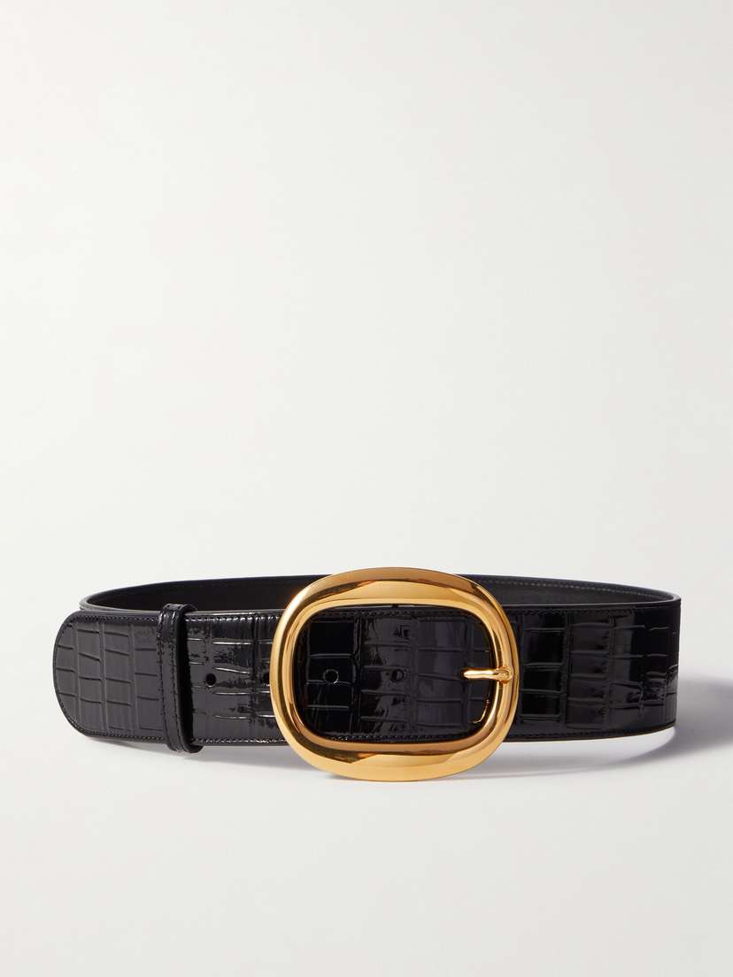 Tom Ford Croc-effect Patent-leather Belt