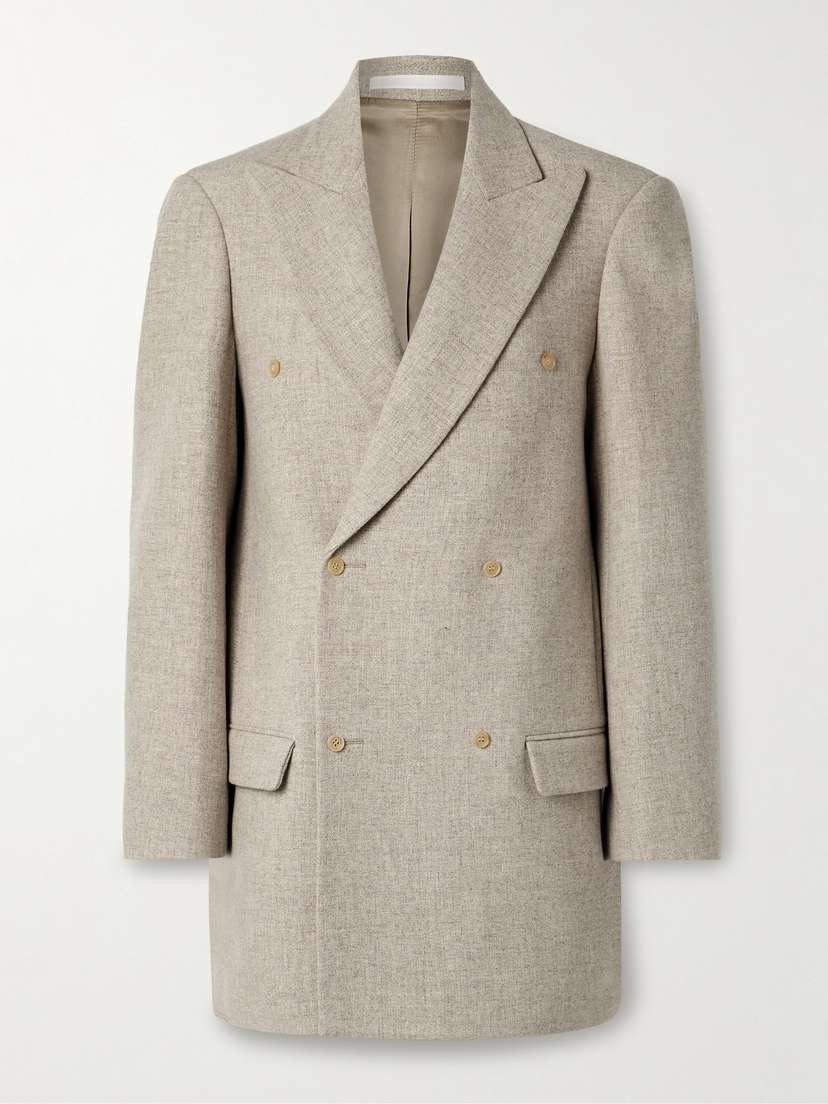 CARVEN Double-breasted Wool Blazer - FR 34