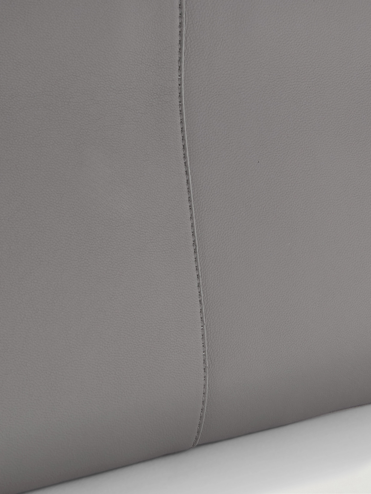 Carven Louise Leather Clutch In Gray