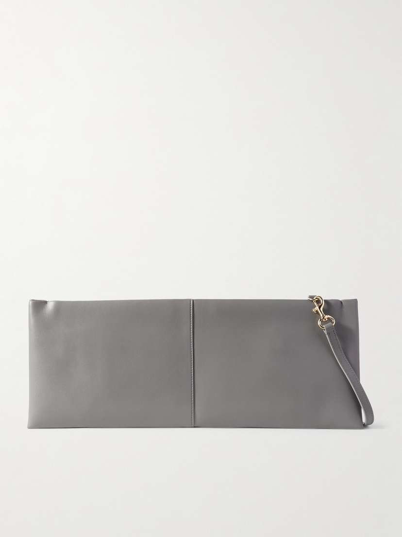 CARVEN Louise Leather Clutch