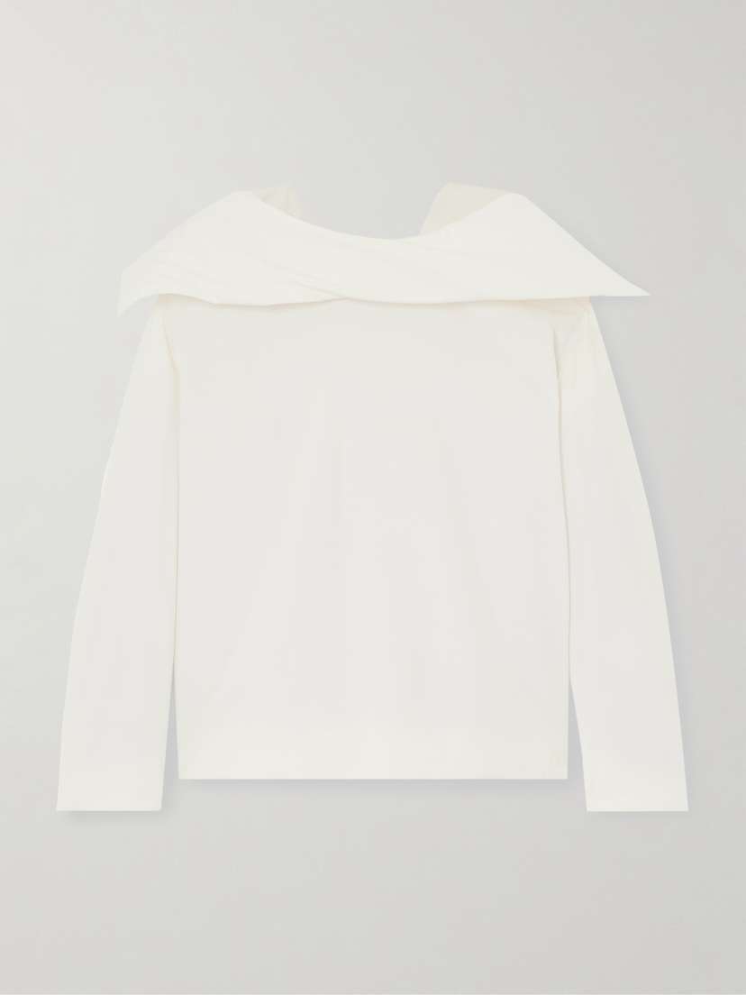 CARVEN Padded Silk-habotai Blouse