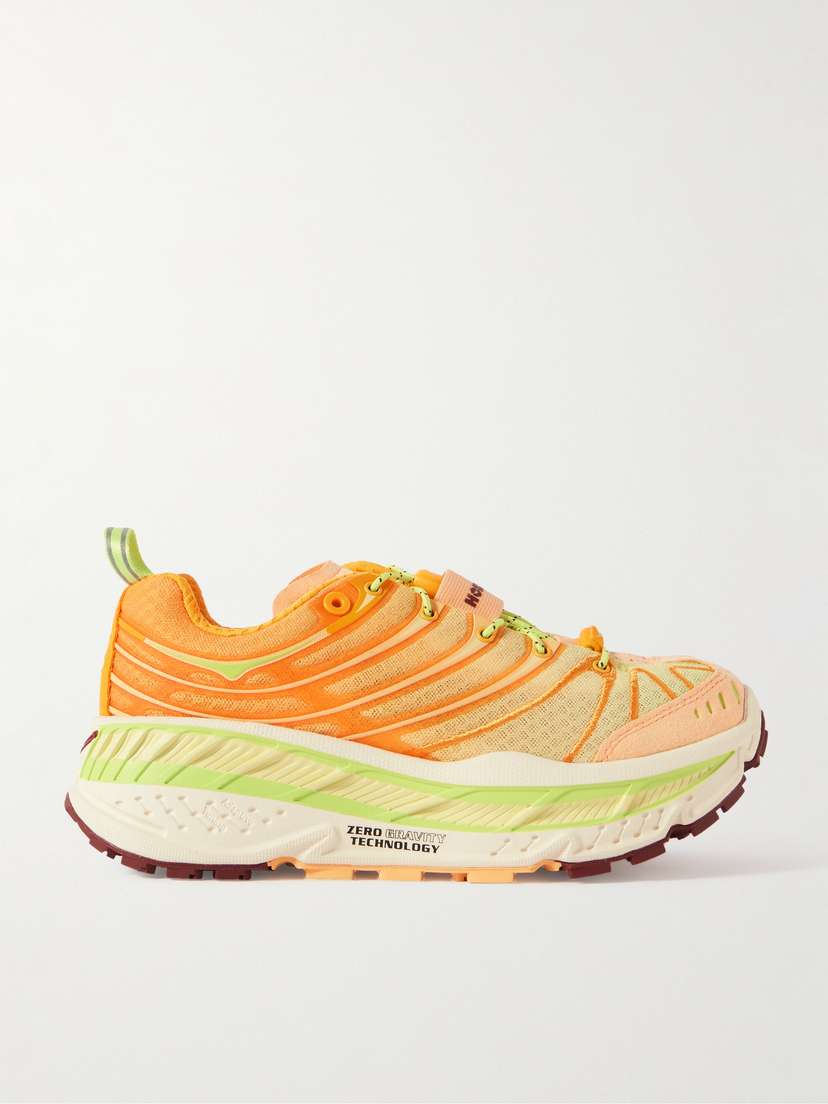 Hoka Stinson Evo Og Rubber-trimmed Mesh Sneakers