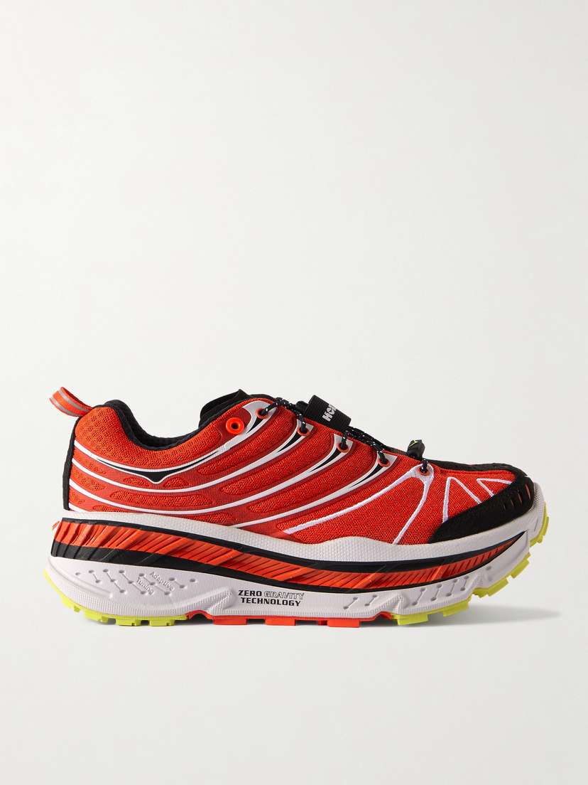 Hoka Stinson Evo Og Rubber-trimmed Mesh Sneakers