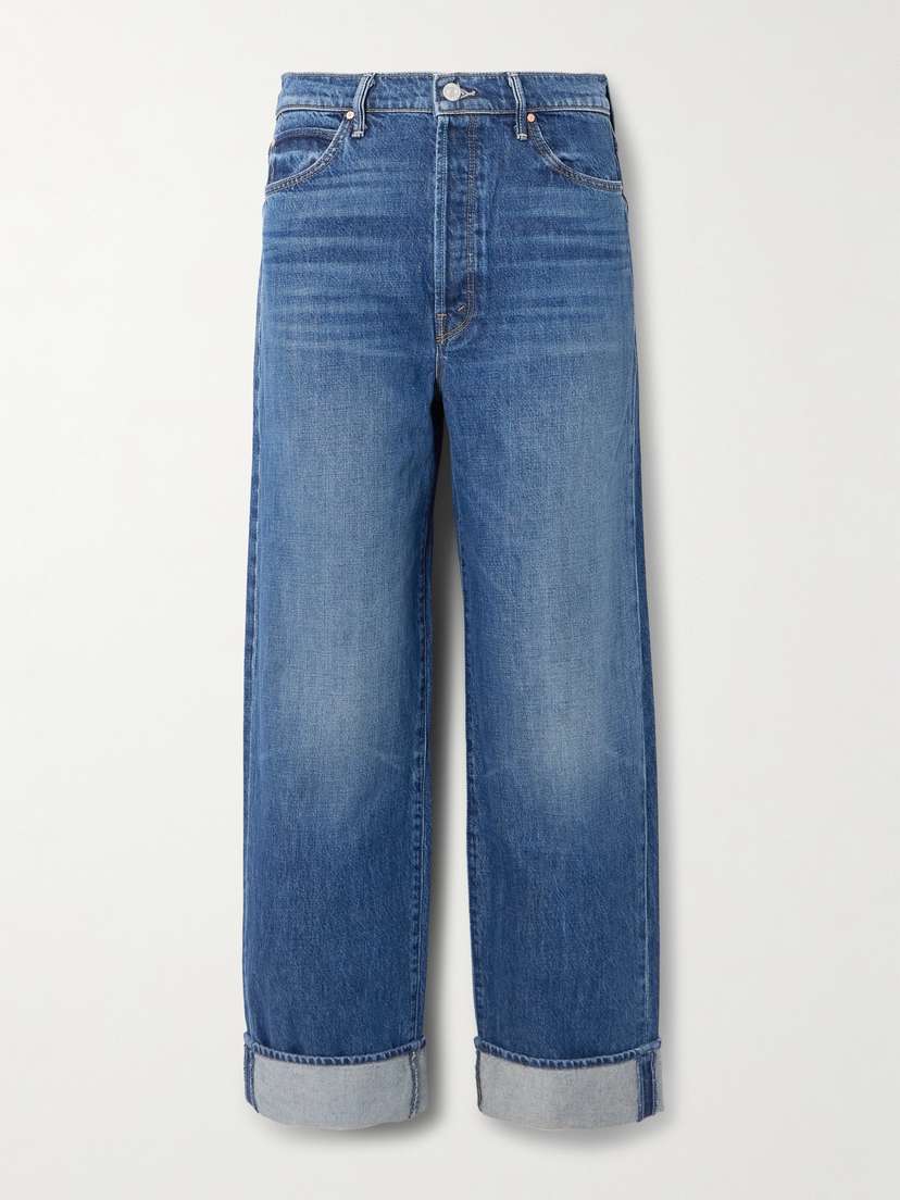Mother The Spitfire Nerdy Cuff Boyfriend Jeans