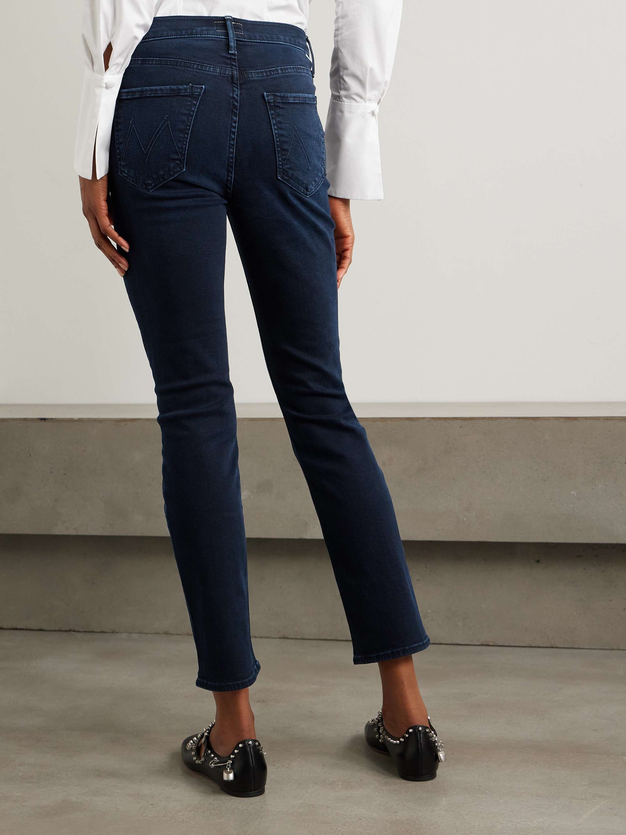 MOTHER The Dazzler mid-rise straight-leg jeans