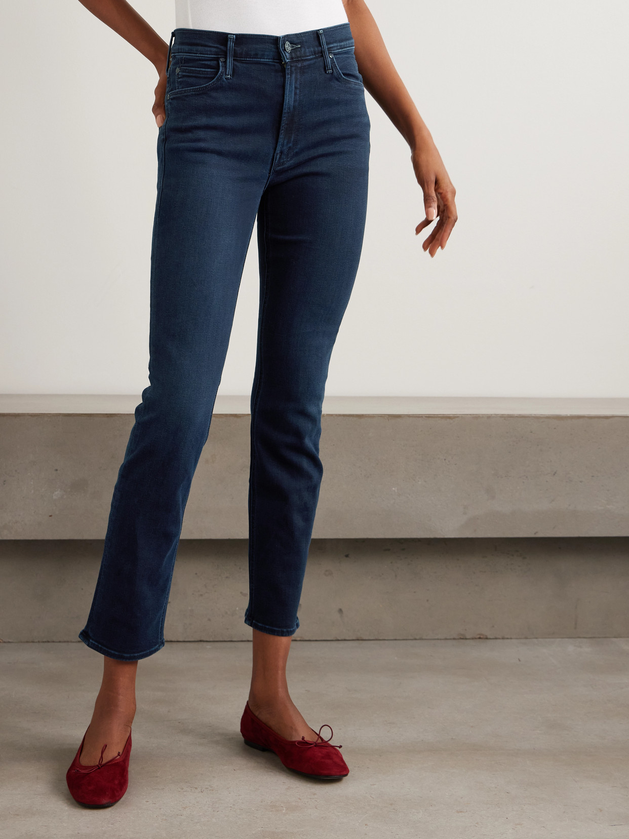 The Dazzler Ankle Mid-Rise Slim-Leg Jeans