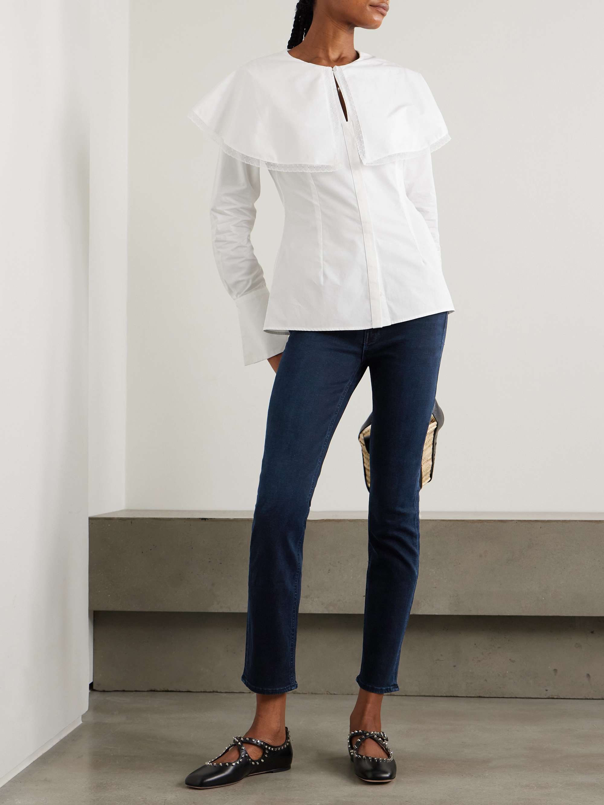 MOTHER The Dazzler mid-rise straight-leg jeans