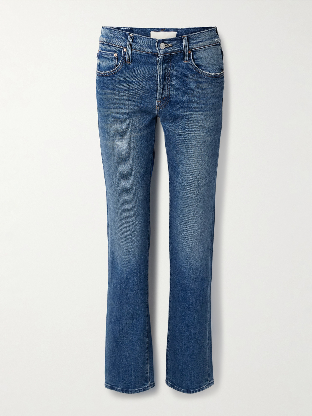 Mother - The Hiker Skimp Mid-rise Straight-leg Jeans - Blue