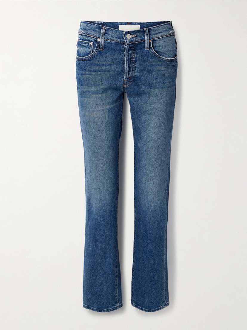 Mother The Hiker Skimp Mid-rise Straight-leg Jeans