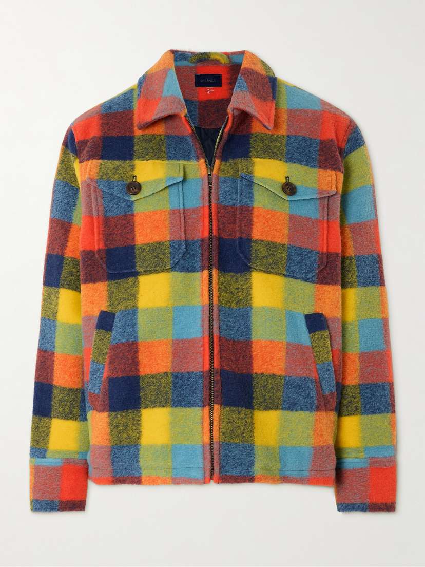 Mother The After School Checked Flannel Jacket - x large