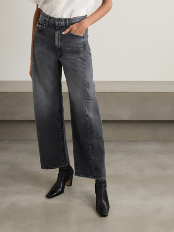 MOTHER The Half Pipe Flood high-rise wide-leg jeans