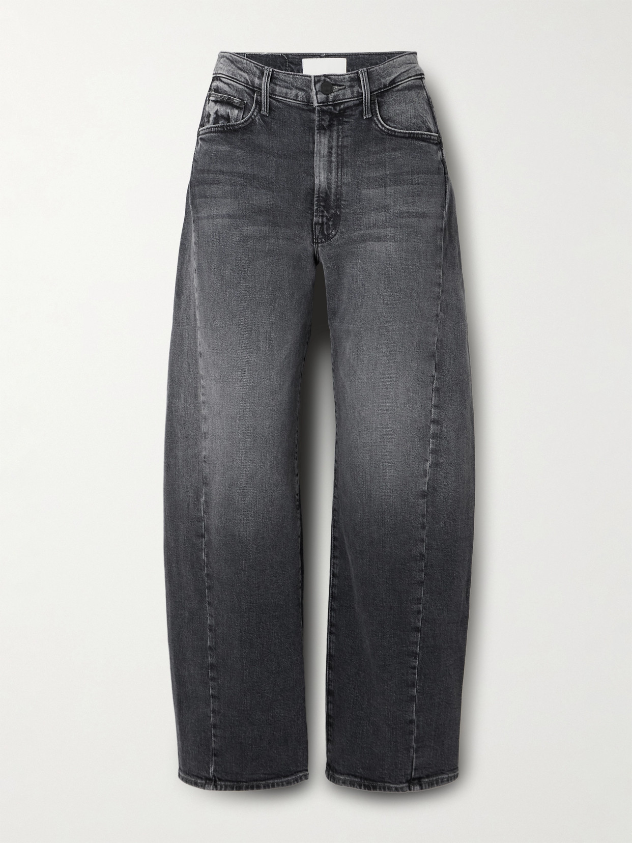 Mother - The Half Pipe Flood High-rise Wide-leg Jeans - Gray
