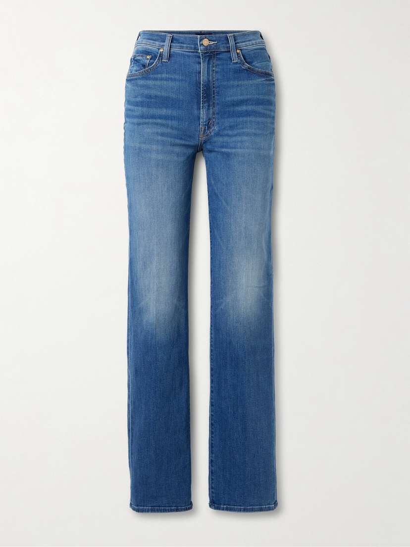Mother The Rambler Zip Sneak Straight-leg Jeans