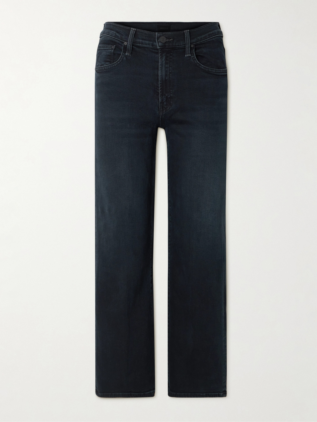 Mother - The Rambler Zip Straight-leg Jeans - Black