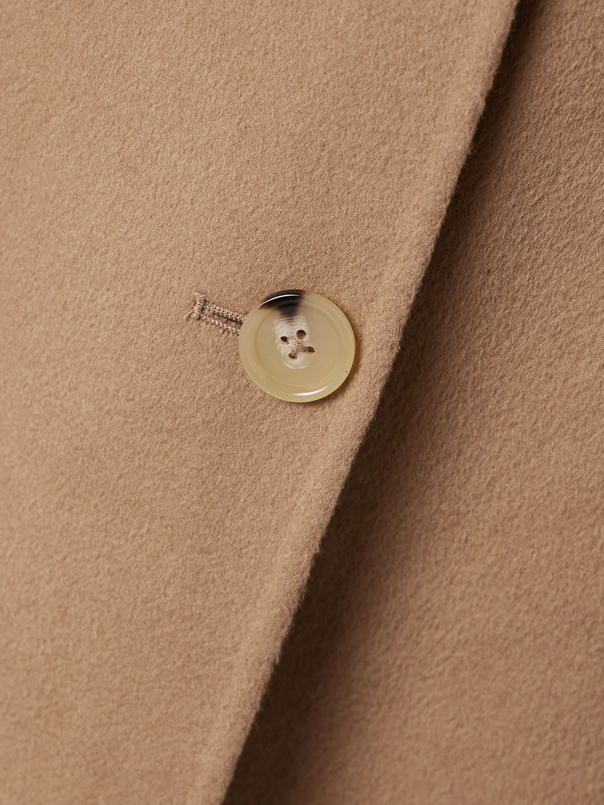 Totême Toteme Double Face Wool Cocoon Coat In Brown