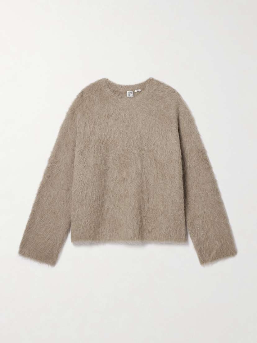 TOTEME Brushed Alpaca-blend Sweater