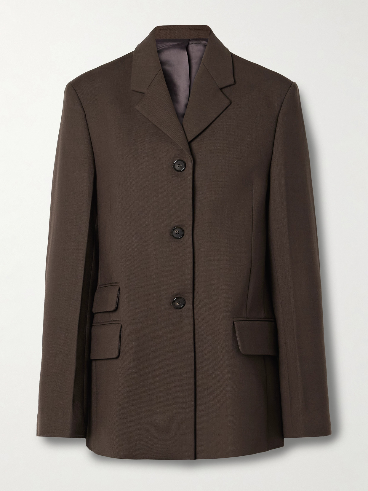 TOTEME - Recycled-twill Blazer - Brown