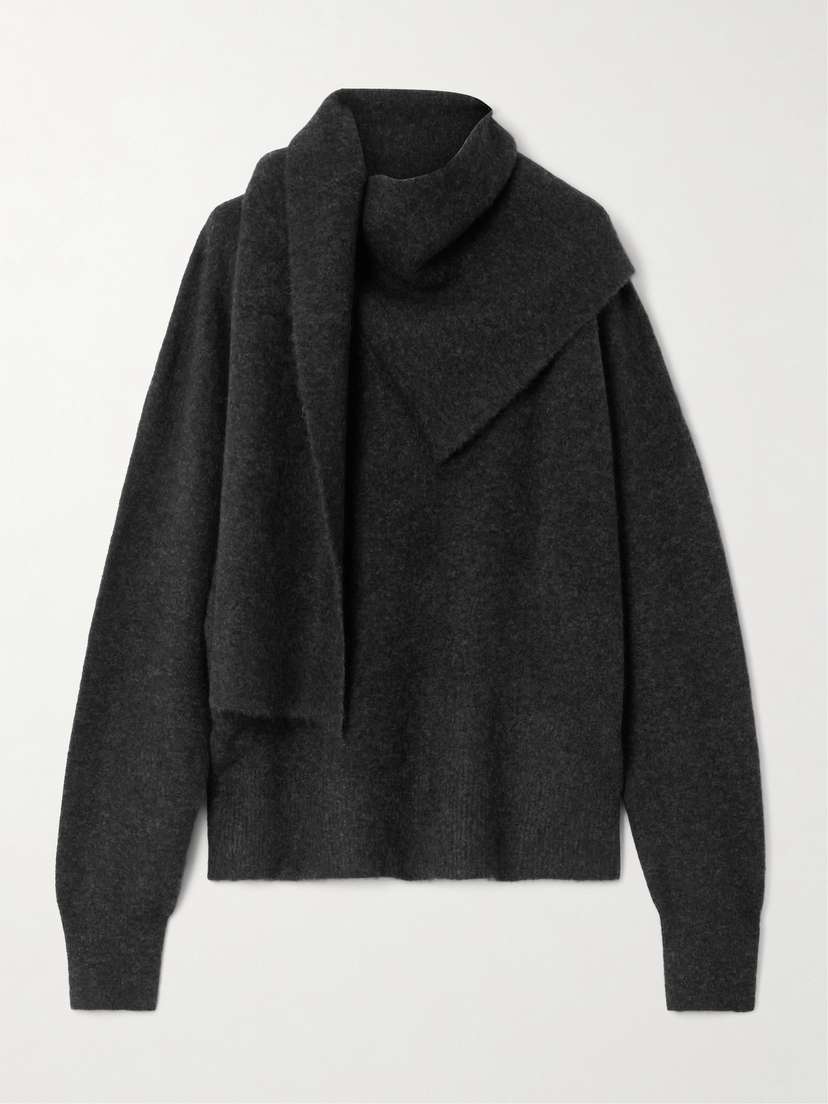 TOTEME Draped Knitted Sweater - x large