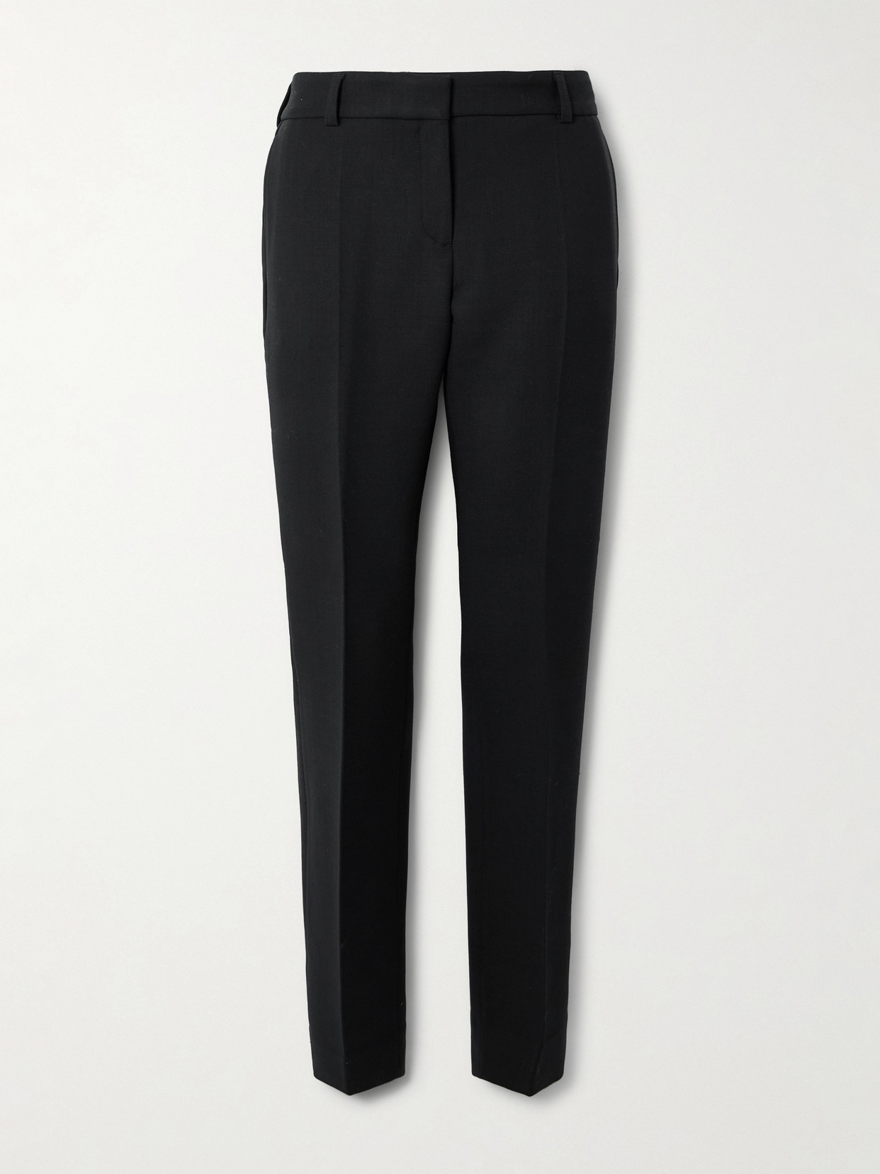 TOTEME - Reycled Woven Slim-leg Pants - Black