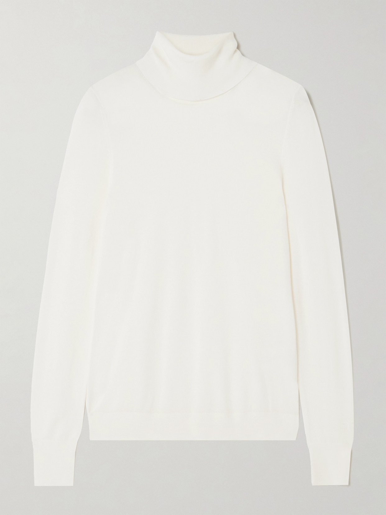 Totême Wool-blend Turtleneck Jumper In Off-white