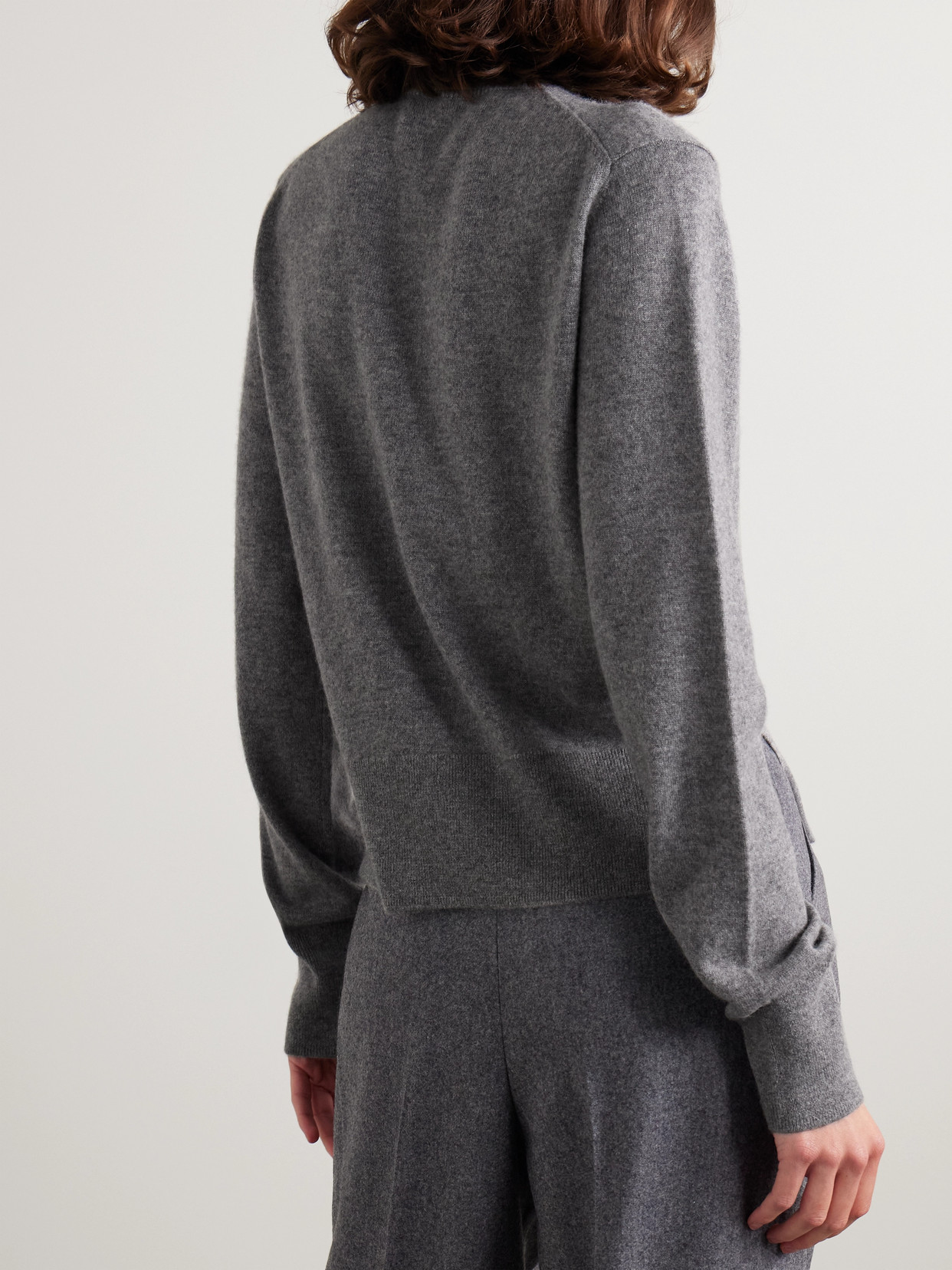 Totême Cashmere Turtleneck Sweater In Gray