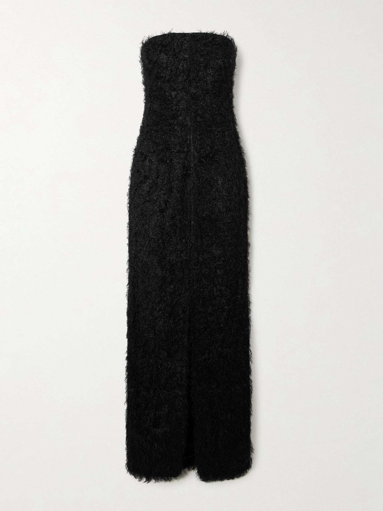 TOTEME - Strapless Fil Coupé Maxi Dress - Black