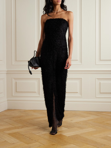 TOTEME Strapless fil coupé maxi dress