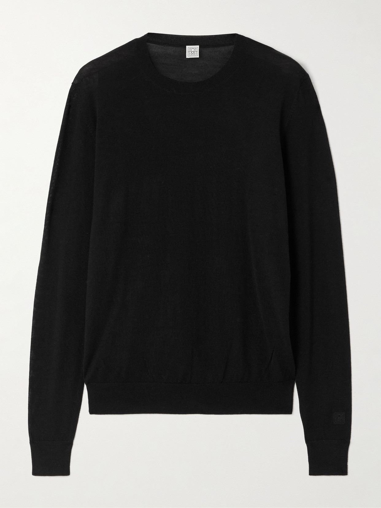 Totême Wool-blend Jumper In Black